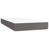 vidaXL Saltea cu arcuri buzunar copii fermitate medie gri 80x160 cm piele artificială