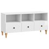 vidaXL Cabinet TV Alb Lucios 102 x 34,5 x 50 cm Lemn prelucrat