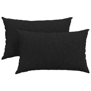 vidaXL Perne pentru canapea 2 pcs Negru 50 x 30 cm țesătură