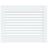 vidaXL Ușă de dulap design lambriu, alb, 39,5x49,4 cm, lemn masiv pin