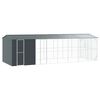 vidaXL Cușcă pentru păsări Antracit 860 x 310 x 247 cm Oțel Galvanizat