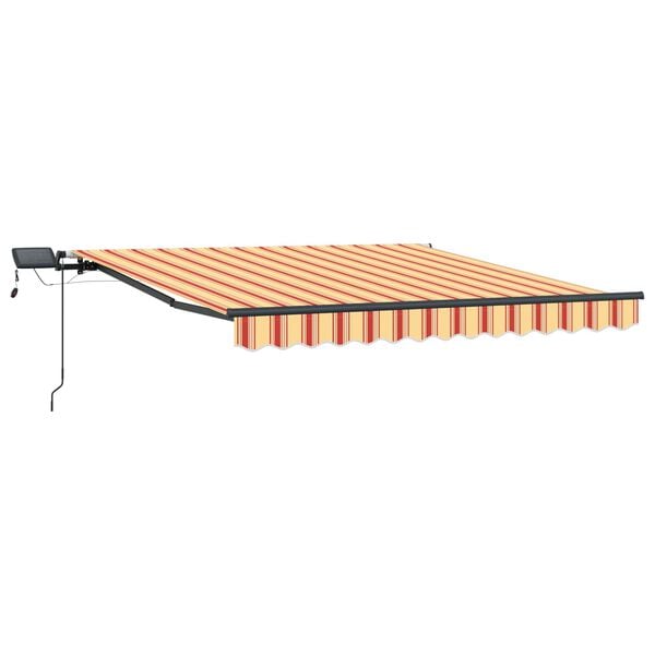vidaXL Cortina Retractabilă Galben și portocalie 300 x 250 cm țesătură