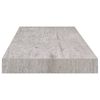 vidaXL Rafturi de perete, 4 buc., gri beton, 60x23,5x3,8 cm, MDF