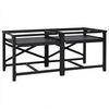 vidaXL Suport pentru mașina de spălat 2 pcs Negru 120 x 56 x 52 cm