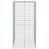 vidaXL Coș gabion cu capac, 100x100x200 cm, fier galvanizat