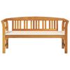 vidaXL Bancă de trandafir Natural 157 x 46 x 82,5 cm