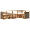 vidaXL Set de canapele de exterior 4 buc. natural Lemn Solid de Acacia