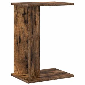 vidaXL Masă laterală Stejar fumuriu 35 x 25 x 50 cm Lemn prelucrat