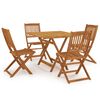 vidaXL Set mobilier grădină, pliabil, 5 piese, lemn masiv acacia