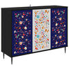 vidaXL Bufet MAINZ Stejar Negru 102 x 33 x 76 cm Lemn prelucrat