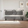 vidaXL Cap de pat suspendat Gri &icirc;nchis 190 x 55 x 7 cm Catifea