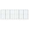 vidaXL Coș gabion cu capac, 600x100x200 cm, fier galvanizat