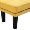 vidaXL Canapea cu 2 locuri, galben, material textil