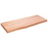 vidaXL Raft de perete maro deschis 100x40x(2-6) cm lemn stejar tratat