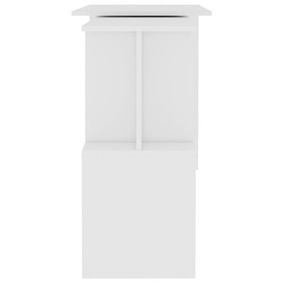 vidaXL Birou de colț, alb, 200 x 50 x 76 cm, PAL