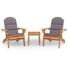 vidaXL Set mobilier de grădină Adirondack, 3 piese, lemn masiv acacia