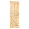 vidaXL Ușă glisantă NARVIK 85 x 210 cm (152,5 cm) Natural și Negru
