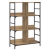 vidaXL Raft pentru cărți 4 niveluri 78,5 x 33 x 117,5 cm metal PB