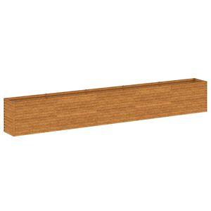 vidaXL Pat de grădină &icirc;nălțat 482x50x69 cm, oțel corten