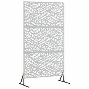 vidaXL Ecran de intimitate 100 x 50 x 180 cm Oțel Galvanizat Argintiu