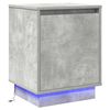 vidaXL Dulap de noapte Gri din beton 39 x 34,5 x 50 cm Lemn prelucrat