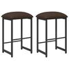 vidaXL Scaun de bar 2 buc. Gri taupe 40 x 32 x 74 cm Lemn prelucrat
