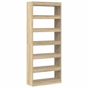 vidaXL Dulap pentru cărți 6 niveluri 80 x 30 x 198 cm Lemn prelucrat