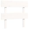 vidaXL Cadru de pat cu tăblie, alb, 90x200 cm, lemn masiv