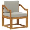 vidaXL Canapea de exterior Lemn de acacia solid și poliester