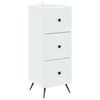 vidaXL Dulap cu sertare Alb 33 x 34,5 x 90 cm Lemn prelucrat
