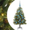vidaXL Pom de Crăciun Artificial cu Ramuri Articulare și Conuri 120 cm