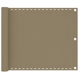 vidaXL Paravan de balcon, gri taupe, 75x300 cm, HDPE
