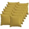 vidaXL Pernă 12 buc. HOUTEN Verde deschis 40 x 40 cm In sintetic