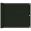 vidaXL Paravan de balcon, verde &icirc;nchis, 75x400 cm, HDPE