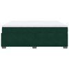 vidaXL Pat box spring cu saltea, verde &icirc;nchis, 180x200 cm, catifea