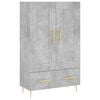 vidaXL Dulap &icirc;nalt, gri beton, 69,5x31x115 cm, lemn compozit