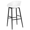 vidaXL Set mobilier de bar, 7 piese, alb