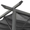 vidaXL Pergolă cu acoperiș retractabil, antracit, 3x3m, oțel, 180 g/m&sup2;