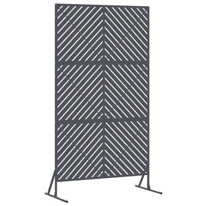 vidaXL Ecran de intimitate 100 x 50 x 180 cm Oțel Antracit