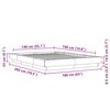 vidaXL Cadru de pat, gri beton, 140x190 cm, lemn prelucrat