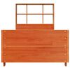 vidaXL Cadru pat fără saltea, maro ceruit, 75x190 cm, lemn masiv pin