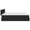 vidaXL Pat cu storage cu saltea cu headboard Negru 90 x 200 cm
