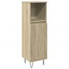 vidaXL Dulap de baie, stejar sonoma, 30x30x100 cm, lemn prelucrat