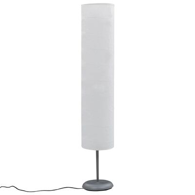 vidaXL Lampă de podea cu suport, alb, 121 cm E27