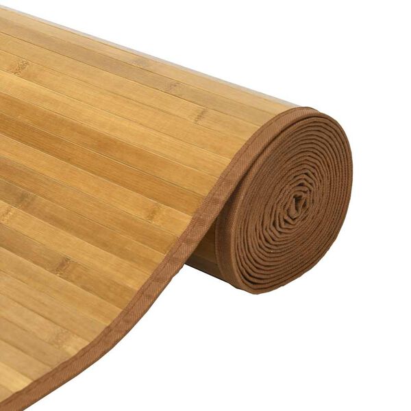 vidaXL Covor dreptunghiular, natural, 100x400 cm, bambus