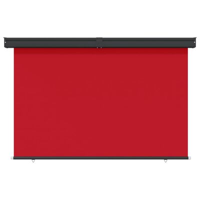 vidaXL Copertină laterală de balcon, roșu, 170x250 cm