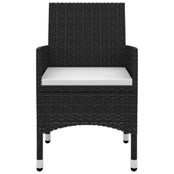 vidaXL Set mobilier de grădină cu perne 5 piese poliratan & sticlă