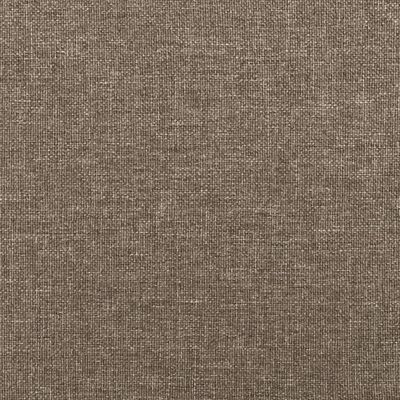 vidaXL Tăblie de pat cu aripioare gri taupe 183x16x78/88 cm textil