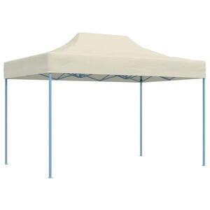 vidaXL Cort de petrecere pliabil profesional, crem, 3 x 4 m, oțel