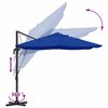 vidaXL Umbrelă de soare Albastru azur 351 x 250 x 260 cm